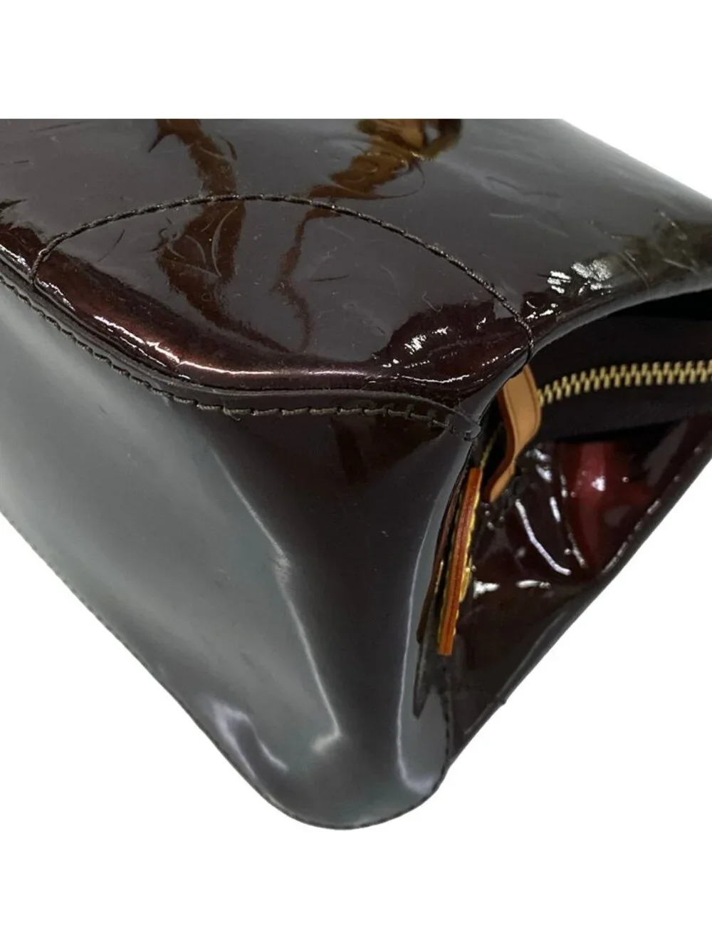 Louis Vuitton Shoulder Bag Monogram Vernis Rosewood Avenue Amarante Leather